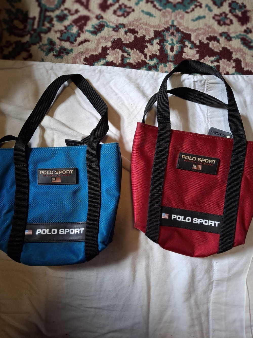 Polo by Ralph Lauren Polo Sport Red and Blue Toiletry Tote Duo